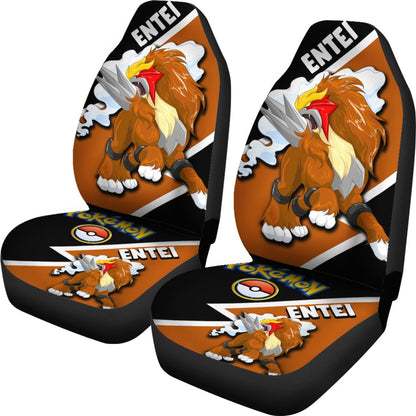 Entei Car Seat Covers Custom Anime Pokemon Car Accessories