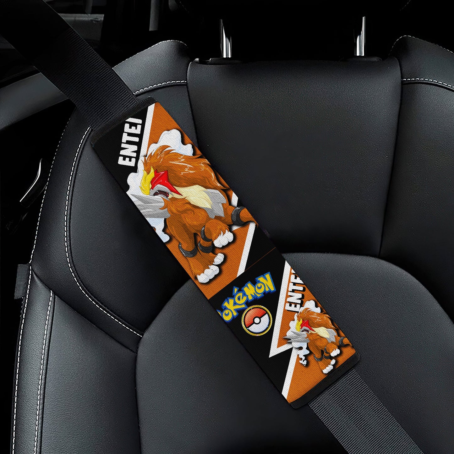 Entei car seat belt covers Anime Custom Car Accessories