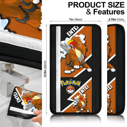 Entei car seat belt covers Anime Custom Car Accessories