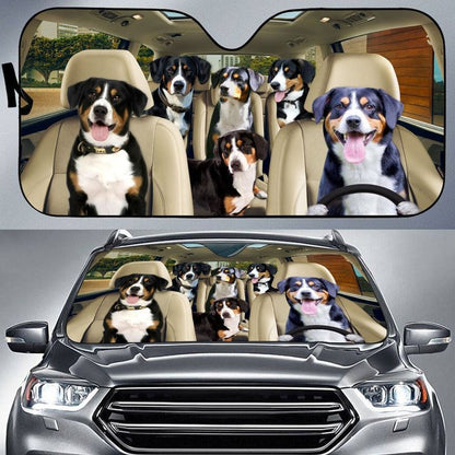 Entlebucher Mountain Dog Car All Over Printed 3D Sun Shade