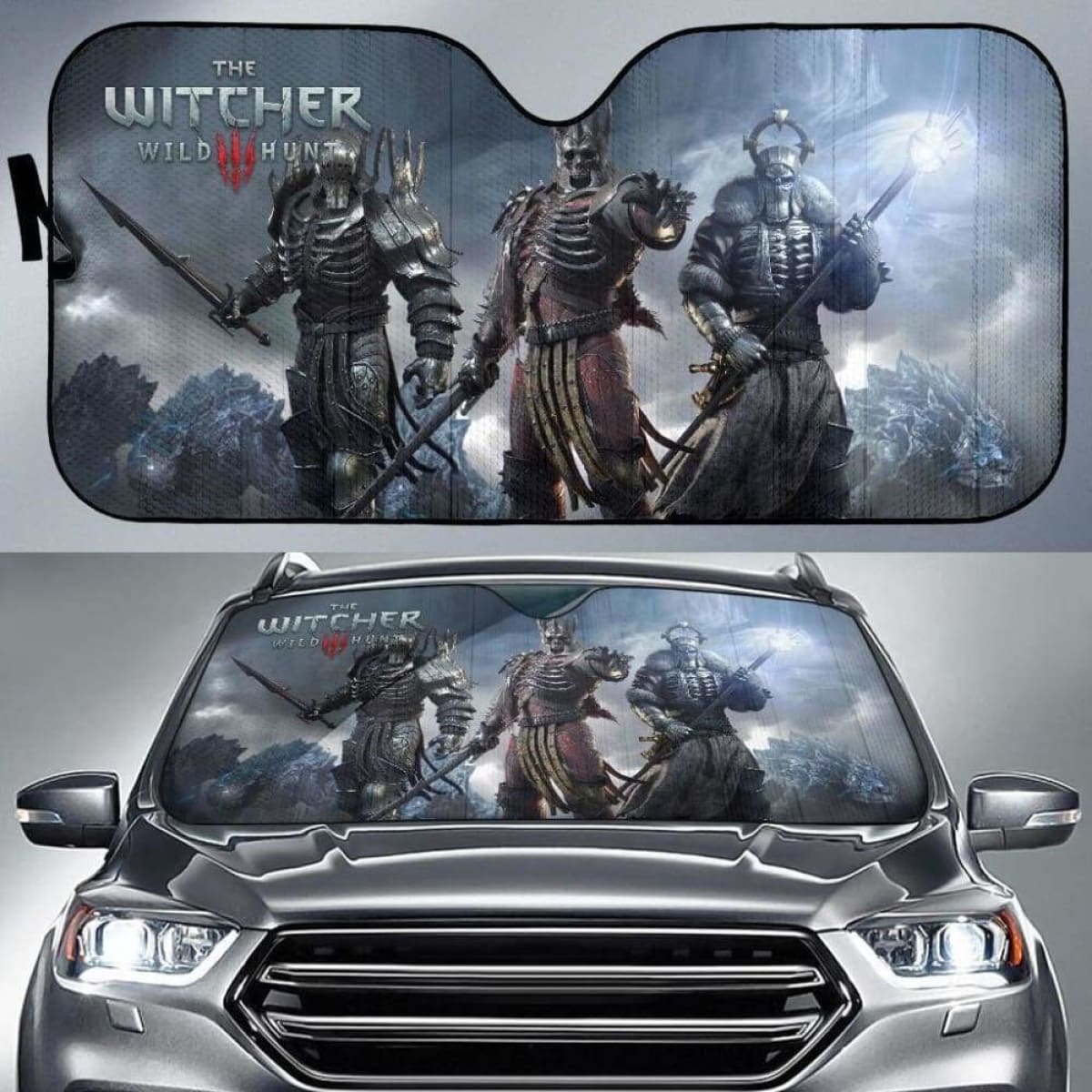 Eredin Car Sun Shades The Witcher 3: Wild Hunt Game Universal Fit 051012