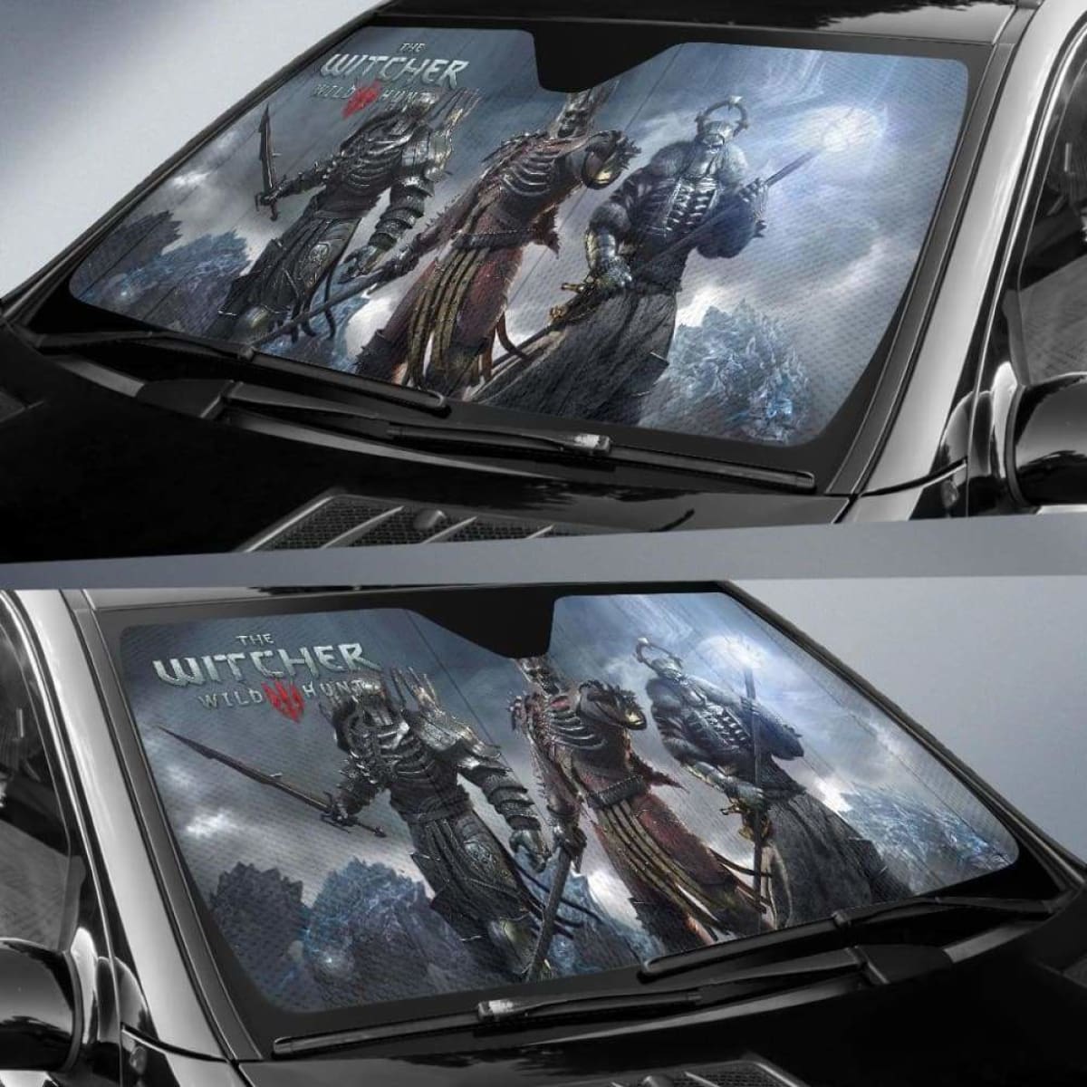 Eredin Car Sun Shades The Witcher 3: Wild Hunt Game Universal Fit 051012