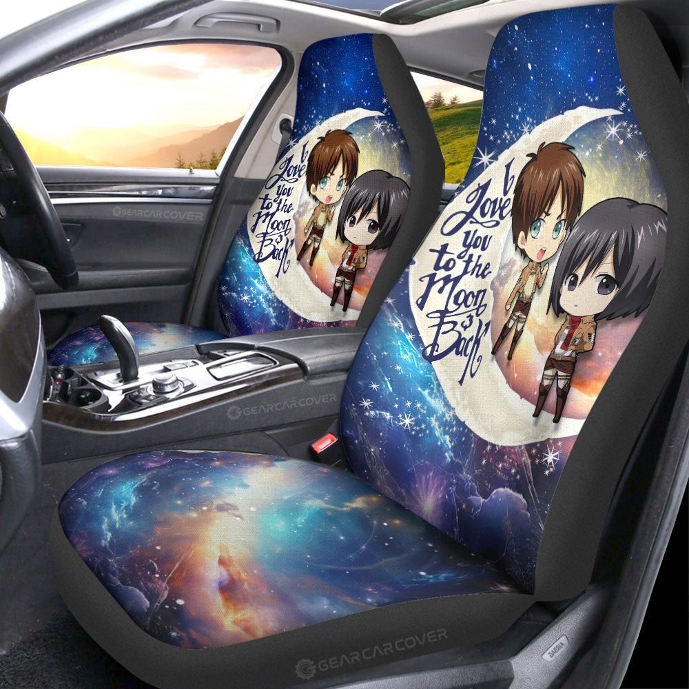 Eren And Mikasa Car Seat Covers Custom Car Accessories