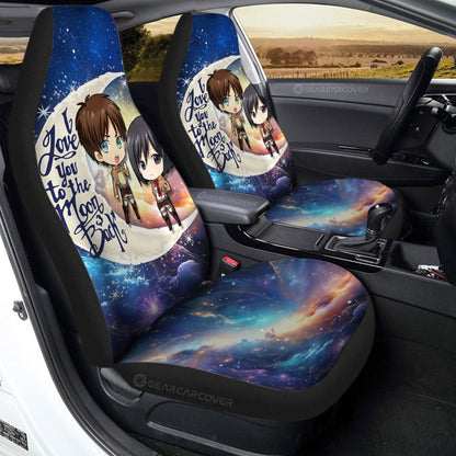 Eren And Mikasa Car Seat Covers Custom Car Accessories