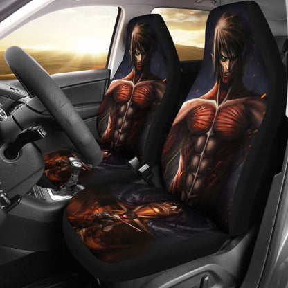 Eren Attack On Titan Car Seat Covers Lt03 Universal Fit 225721