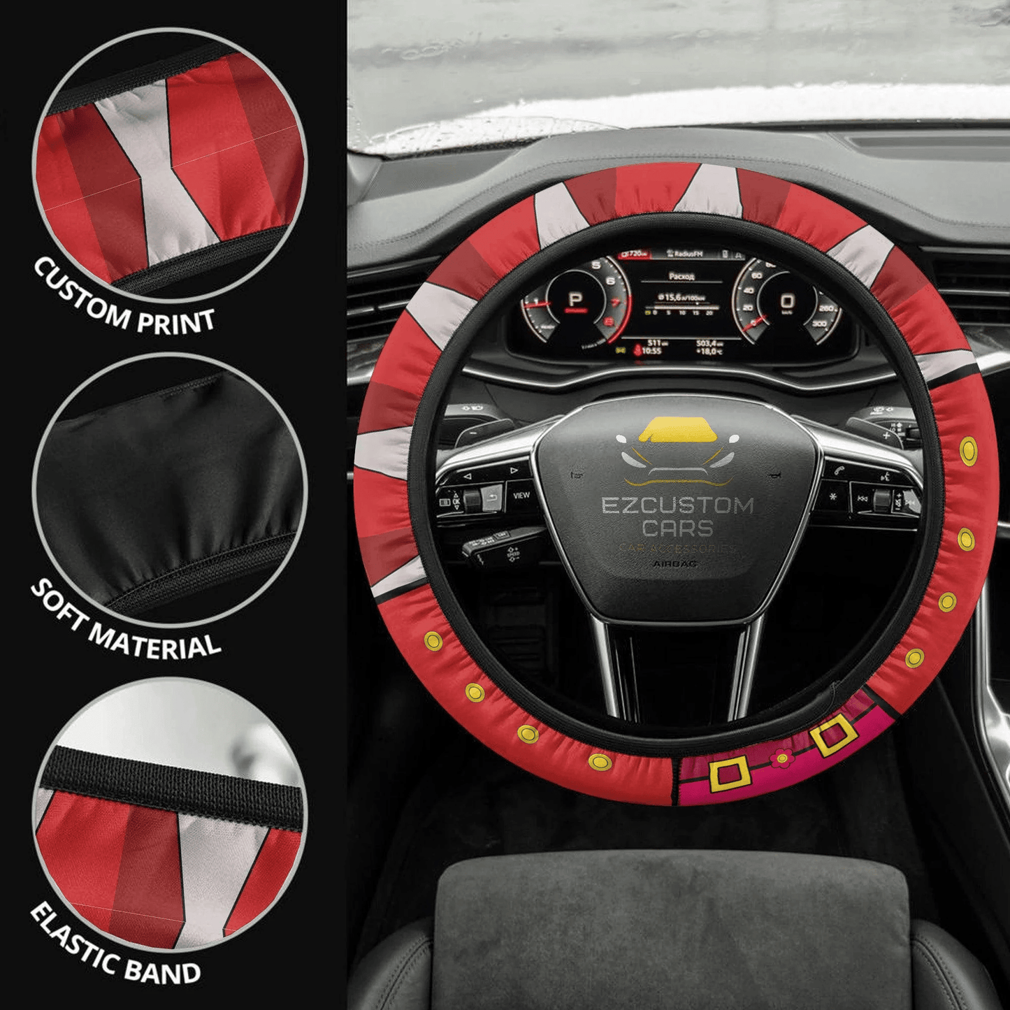 Eri Anime Steering Wheel Cover Custom Anime My Hero Academia Car Accessories