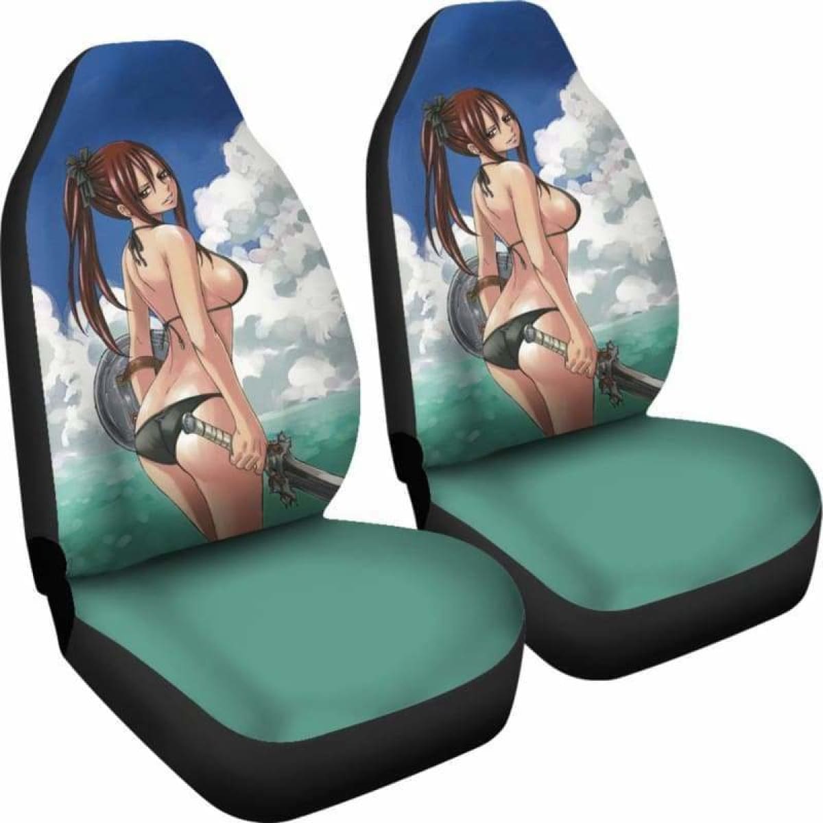 Erza Bikini Fairy Tail Car Seat Covers Universal Fit 051312