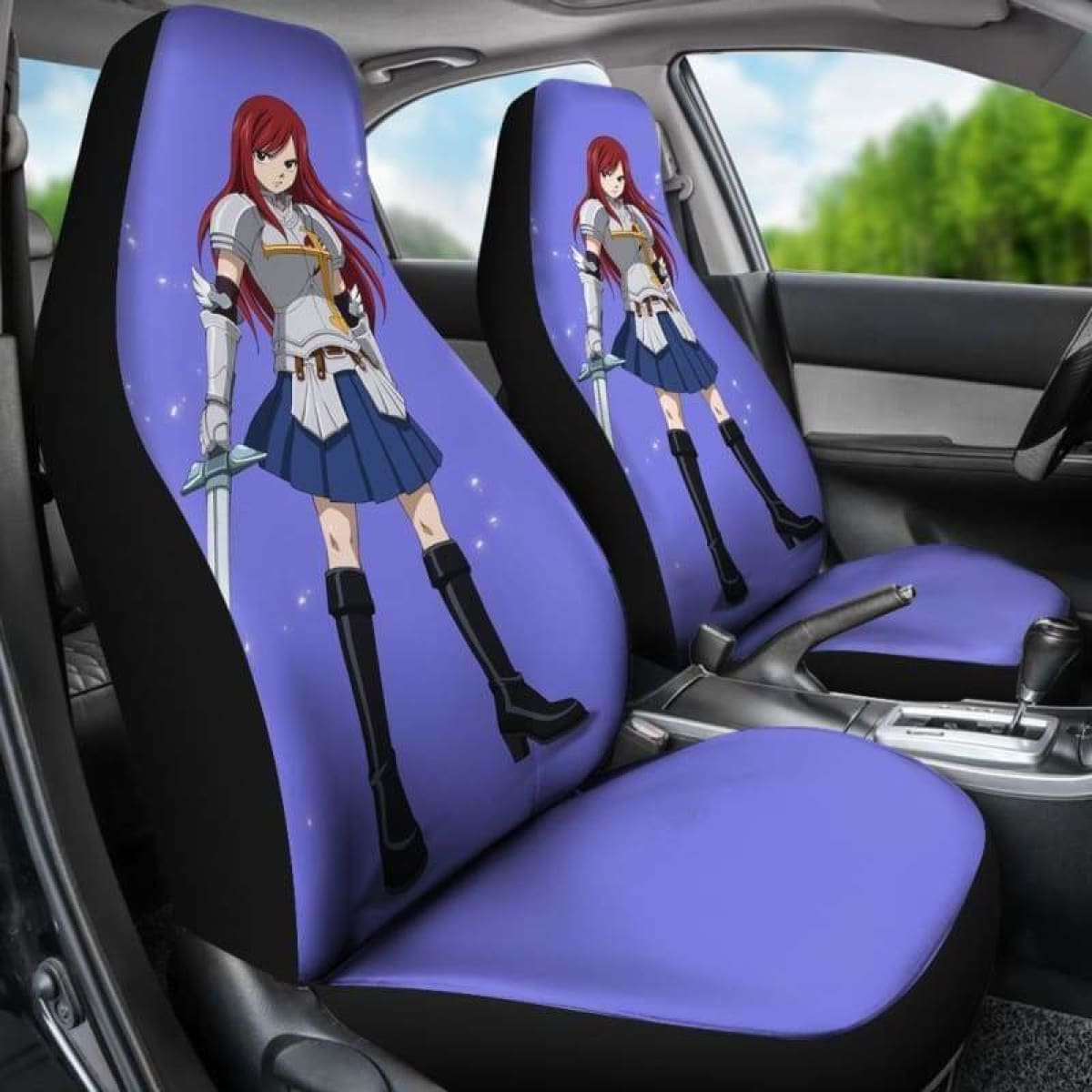 Erza Fairy Tail Car Seat Covers Universal Fit 051312