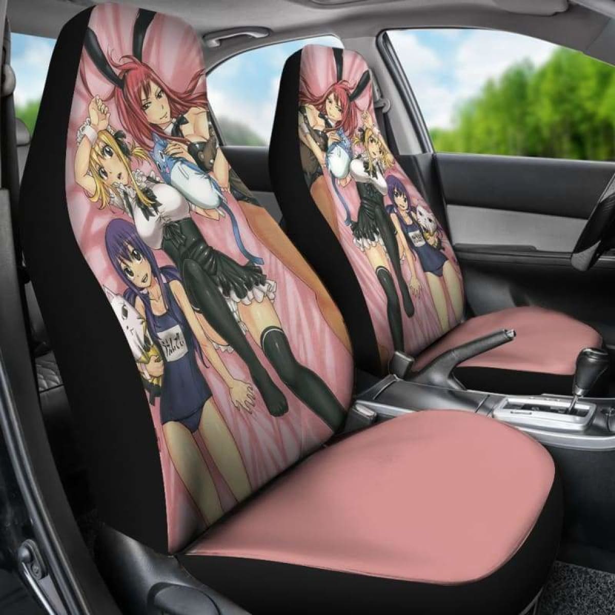 Erza Lucy Fairy Tail Car Seat Covers Universal Fit 051312
