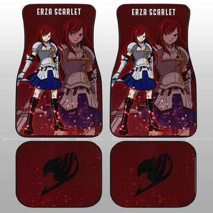 Erza Scarlet Car Floor Mats Custom Car Accessories