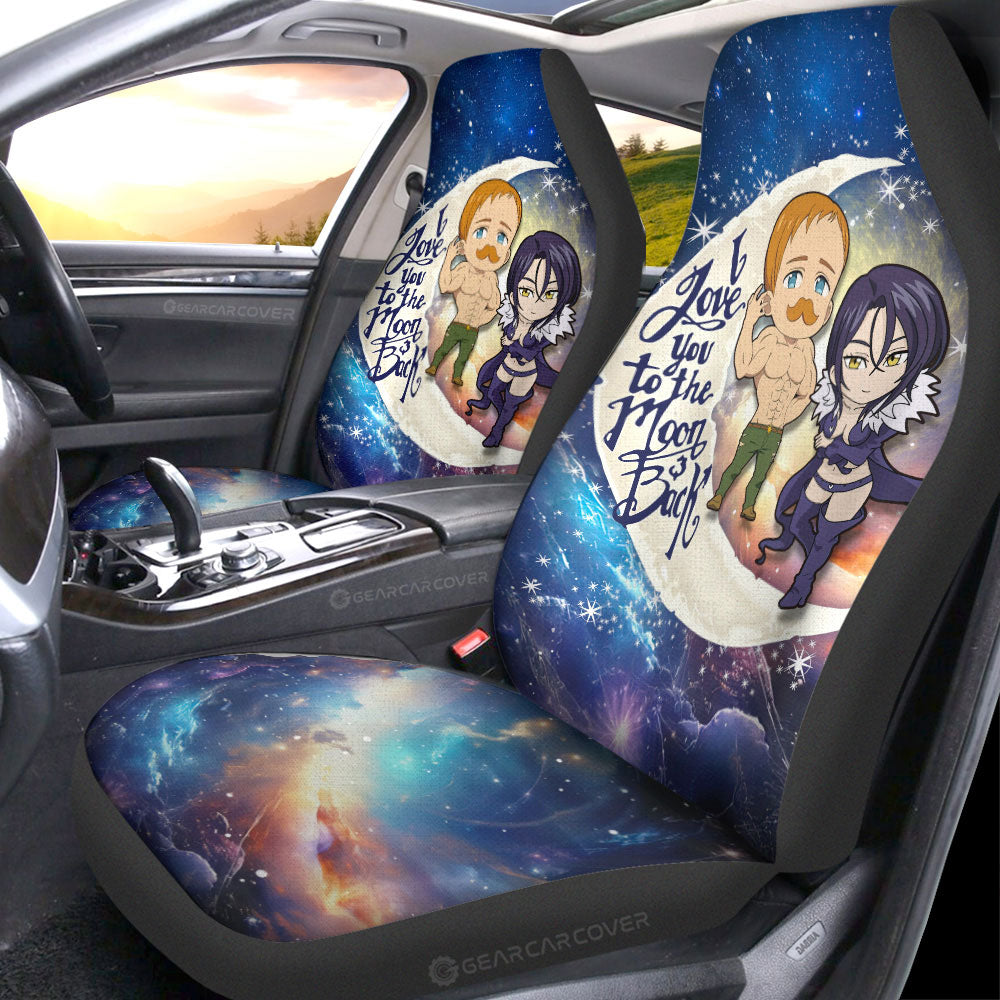 Escanor And Merlin Car Seat Covers Custom Car Accessories