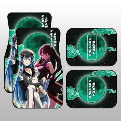Esdeath And Akame Car Floor Mats Custom Akame Ga Kill Anime