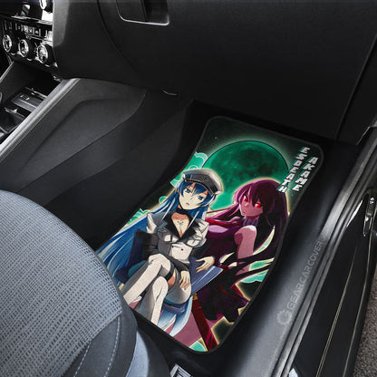 Esdeath And Akame Car Floor Mats Custom Akame Ga Kill Anime