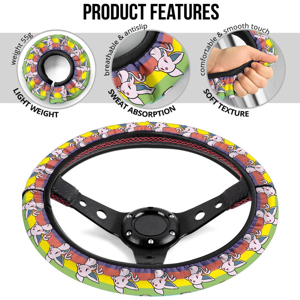 Espeon Anime Custom Car Steering Wheel Cover