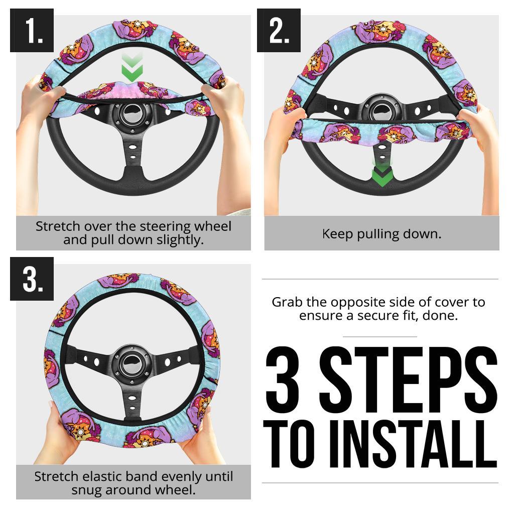 Espeon Car Steering Wheel Cover