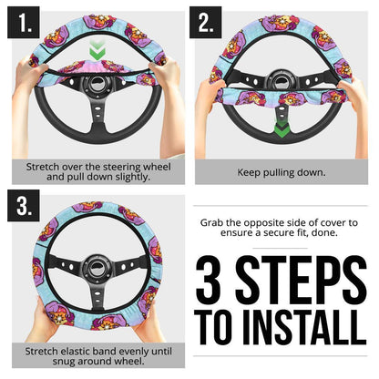 Espeon Car Steering Wheel Cover