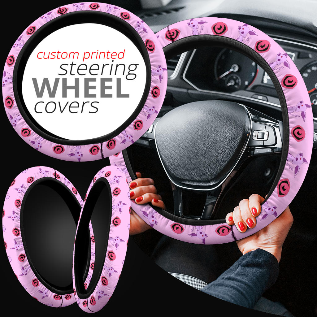 Espeon Eevee Evolution Car Steering Wheel Cover