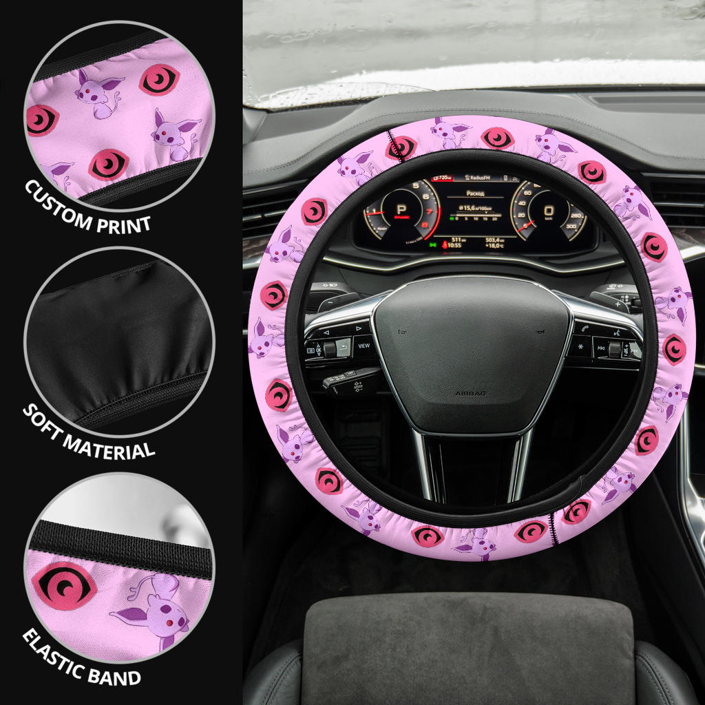Espeon Eevee Evolution Car Steering Wheel Cover
