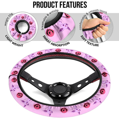 Espeon Eevee Evolution Car Steering Wheel Cover