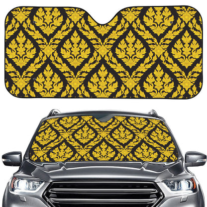 Ethnic Thai Pattern Print Car Windshield Sun Shade