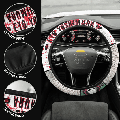 Eto Yoshimura Anime Steering Wheel Cover Custom Tokyo Ghoul Anime Car Accessories