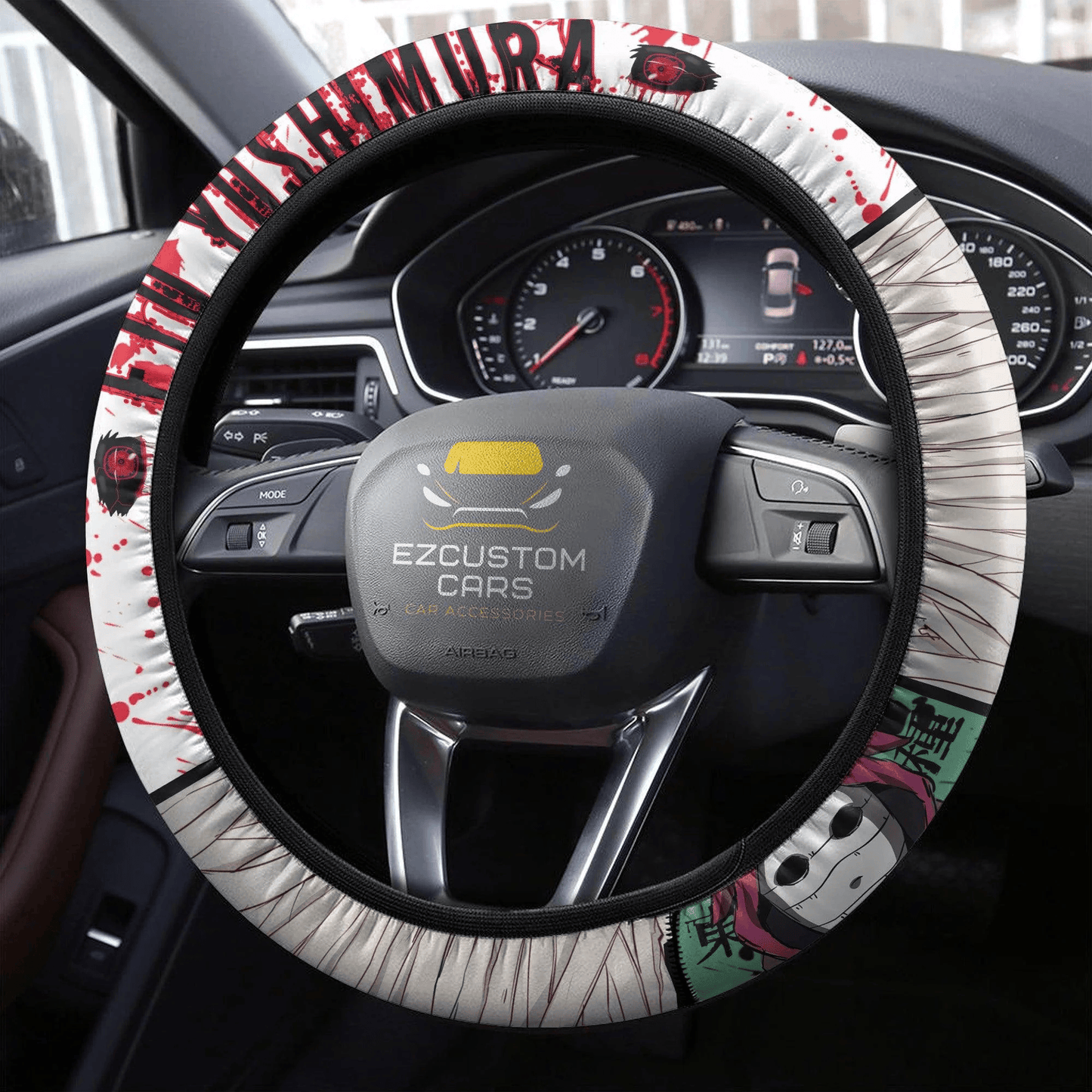 Eto Yoshimura Anime Steering Wheel Cover Custom Tokyo Ghoul Anime Car Accessories