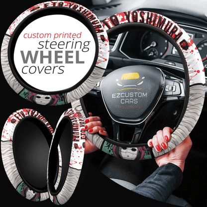Eto Yoshimura Anime Steering Wheel Cover Custom Tokyo Ghoul Anime Car Accessories