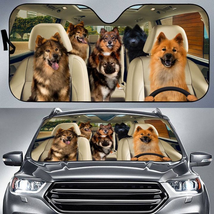 Eurasier Car All Over Printed 3D Sun Shade