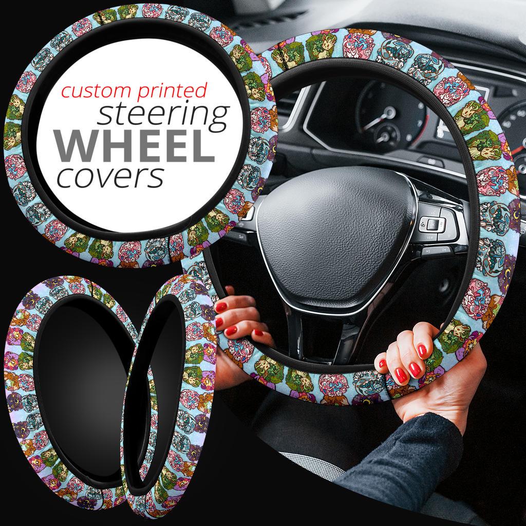 Every Eevee evolution Car Steering Wheel Cover