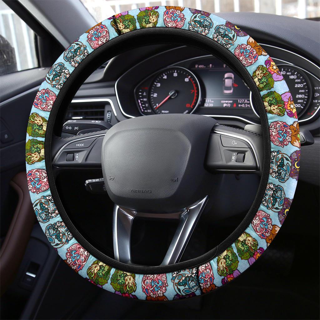 Every Eevee evolution Car Steering Wheel Cover