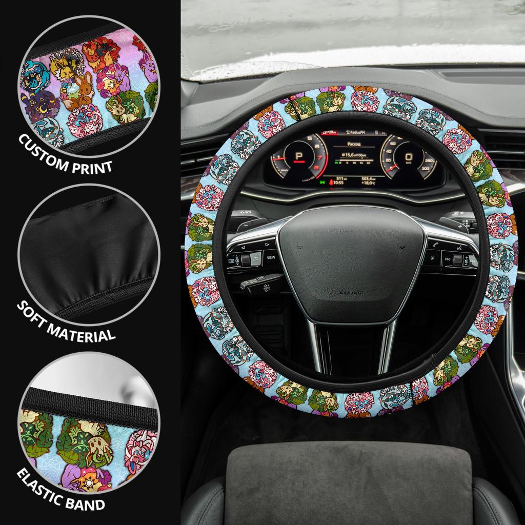 Every Eevee evolution Car Steering Wheel Cover