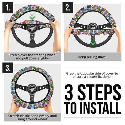 Every Eevee evolution Car Steering Wheel Cover