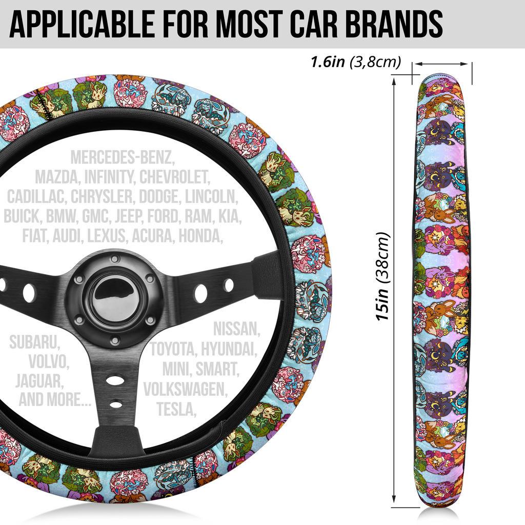 Every Eevee evolution Car Steering Wheel Cover