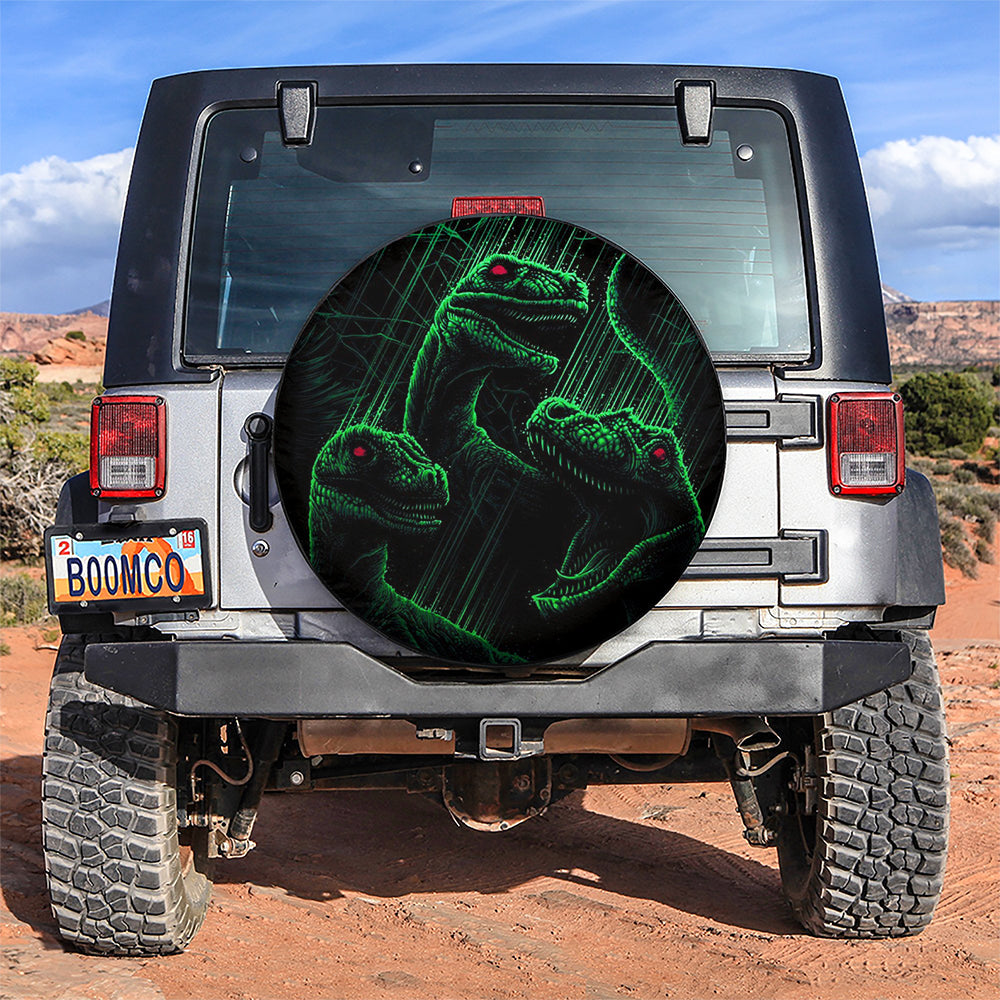 Evil Dinosaur Car Spare Tire Cover