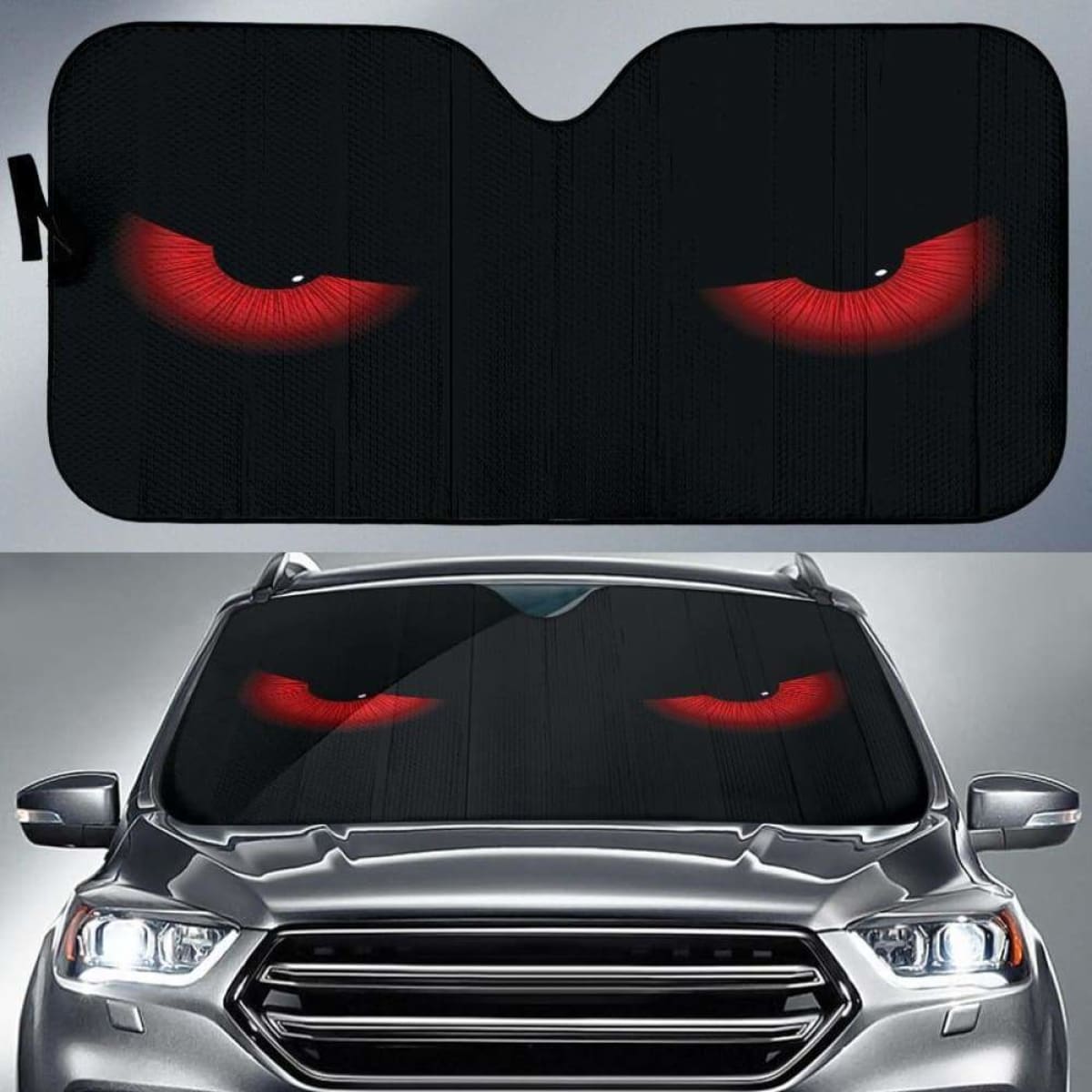 Evil Eyes Car Auto Sun Shades Universal Fit 051312