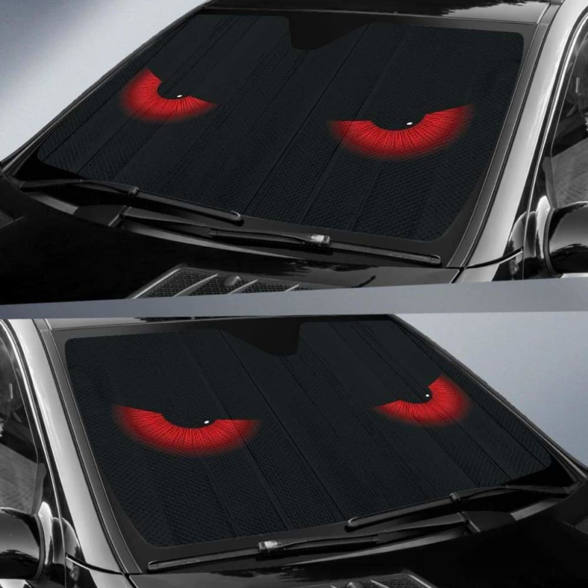 Evil Eyes Car Auto Sun Shades Universal Fit 051312