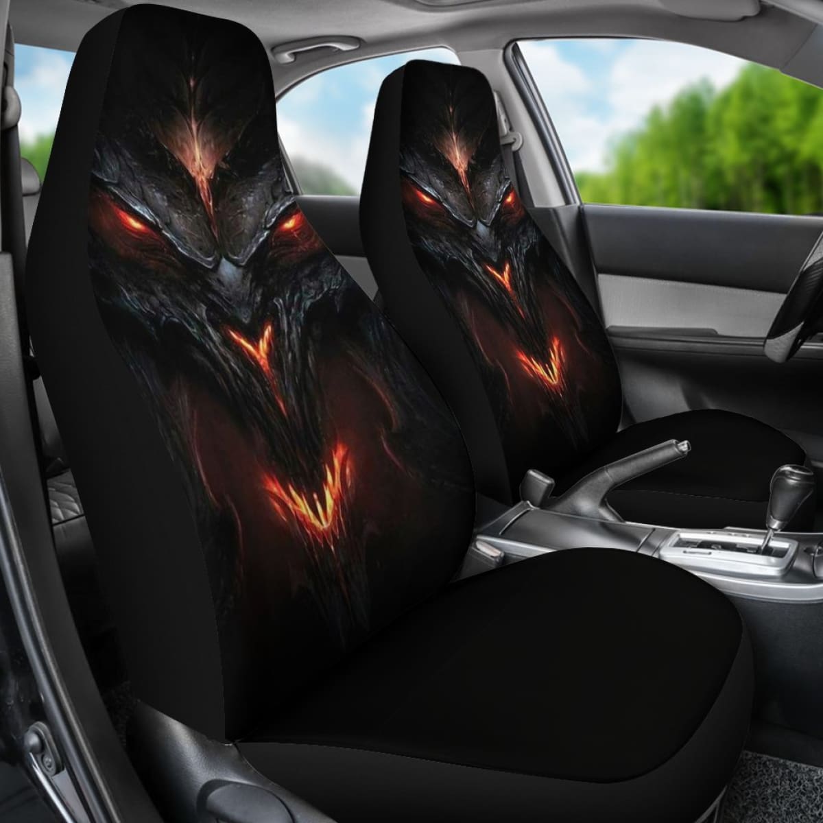 Evil Face Car Seat Covers - Amazing Best Gift Ideas 2020 Universal Fit 121007