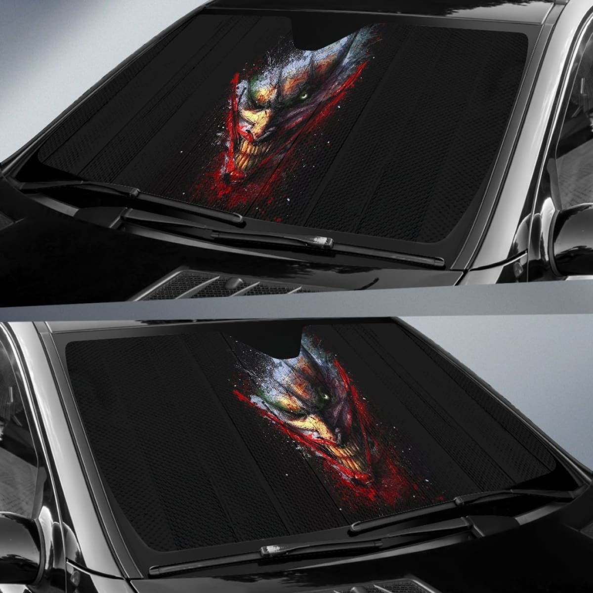 Evil Joker Sun Shade amazing best gift ideas 2020 Universal Fit 174503
