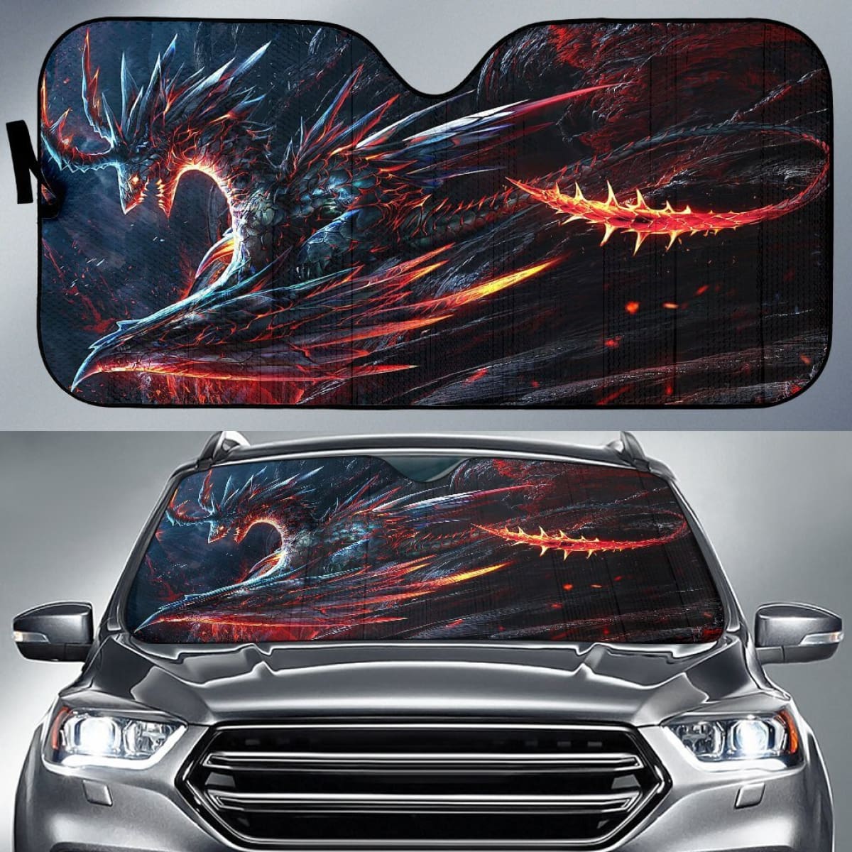 Evil Magma Dragon Sun Shade amazing best gift ideas 2020 Universal Fit 174503