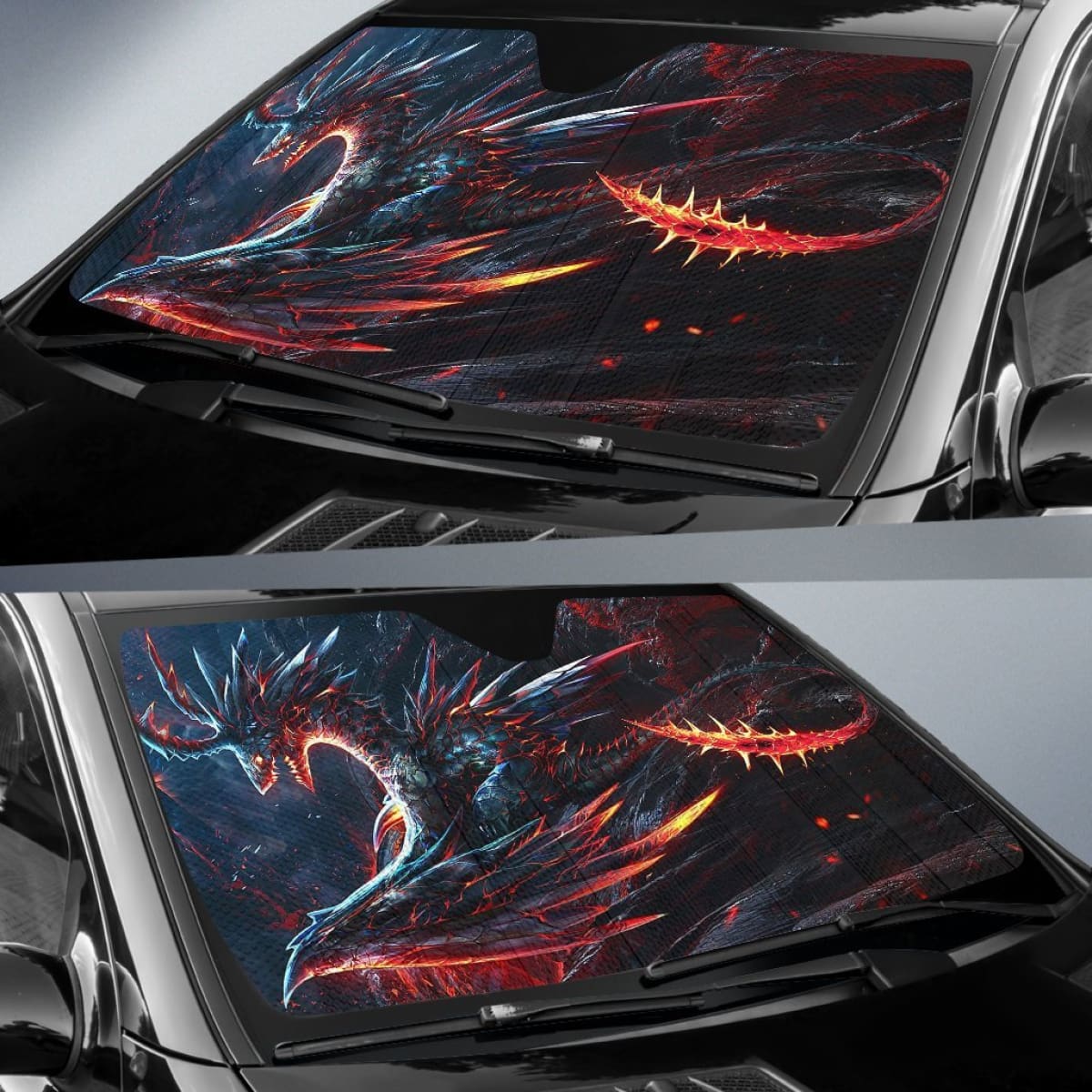 Evil Magma Dragon Sun Shade amazing best gift ideas 2020 Universal Fit 174503