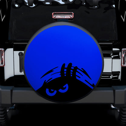 Evil Monster Peeping Peek A Boo Funny Blue Jeep Car Spare Tire Cover