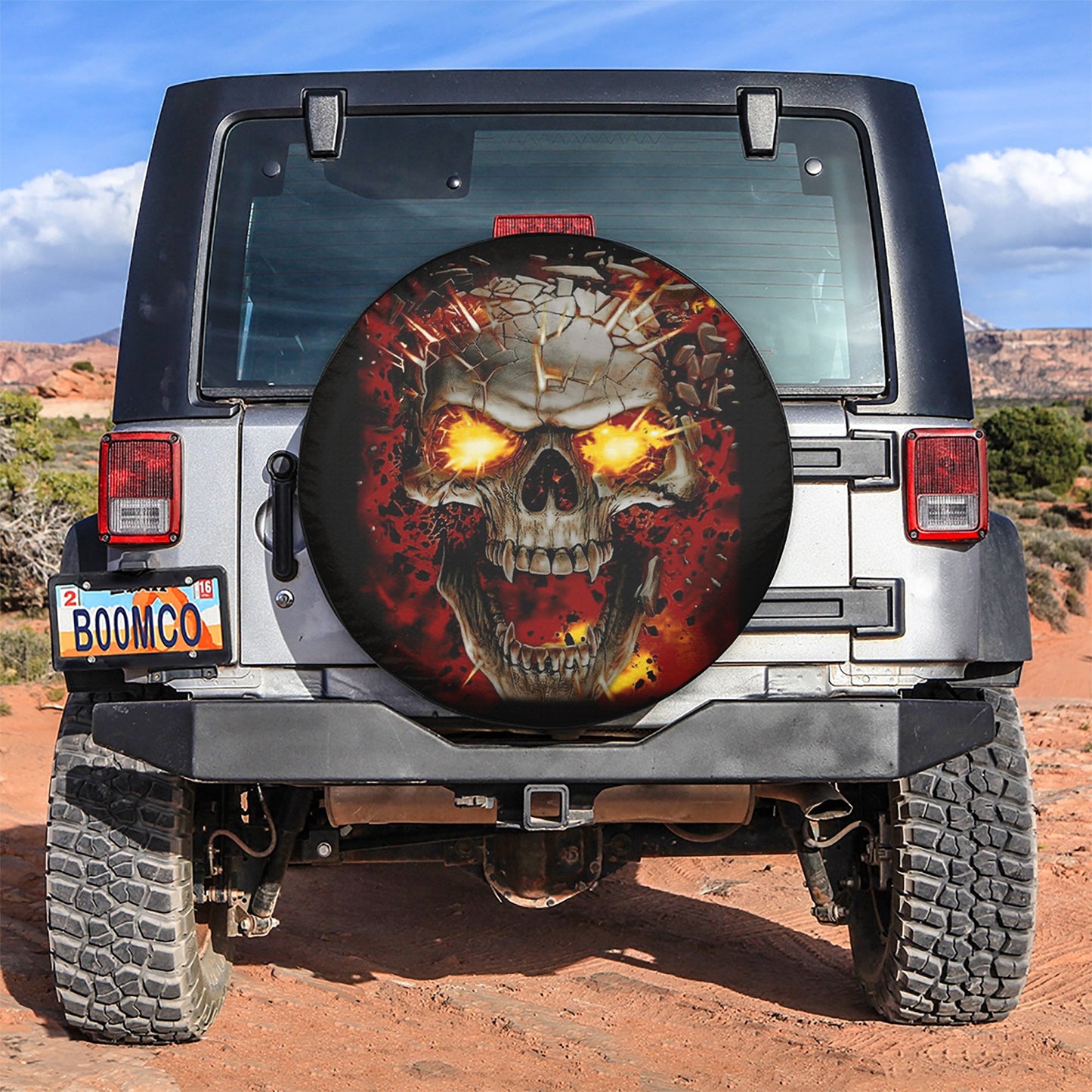Explow Skull Car Spare Tire