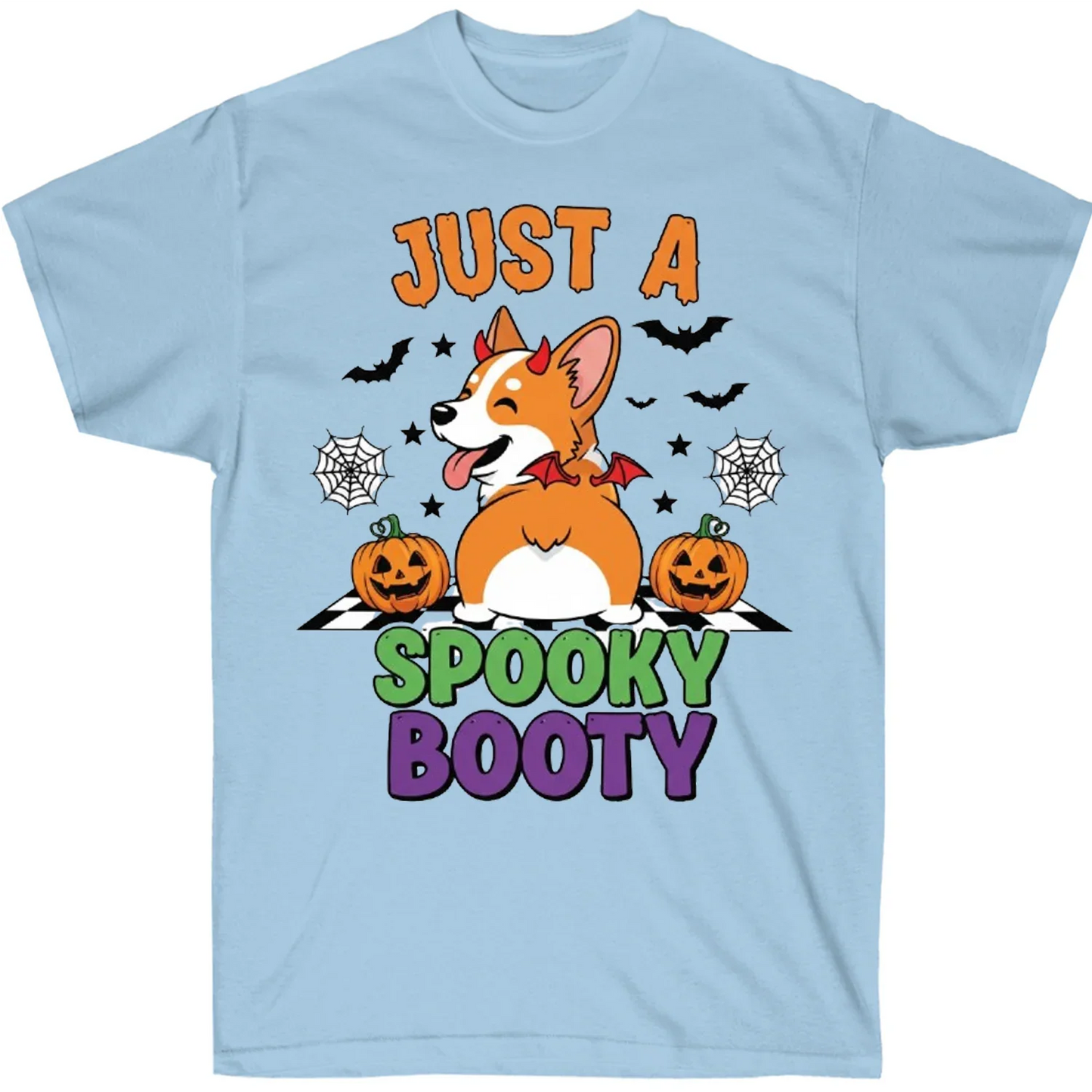 Just a Spooky Booty Corgi Halloween T-Shirt – Funny Dog Lover Tee