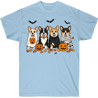 Cute Corgi Halloween Shirt – Spooky Pumpkin Dog Lover Graphic Tee