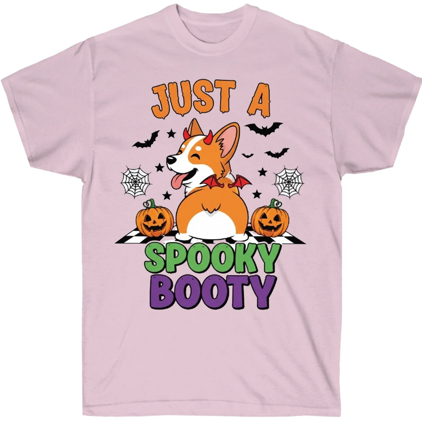 Just a Spooky Booty Corgi Halloween T-Shirt – Funny Dog Lover Tee