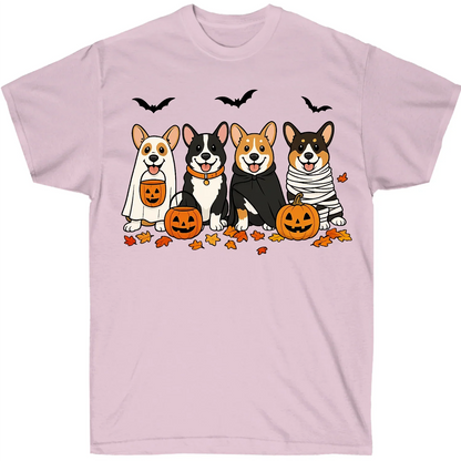 Cute Corgi Halloween Shirt – Spooky Pumpkin Dog Lover Graphic Tee