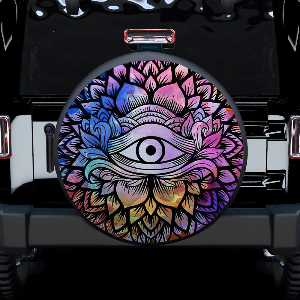 Eye Mandala Car Spare Tire Cover