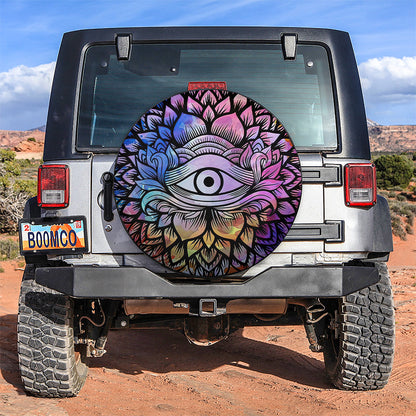 Eye Mandala Car Spare Tire Cover
