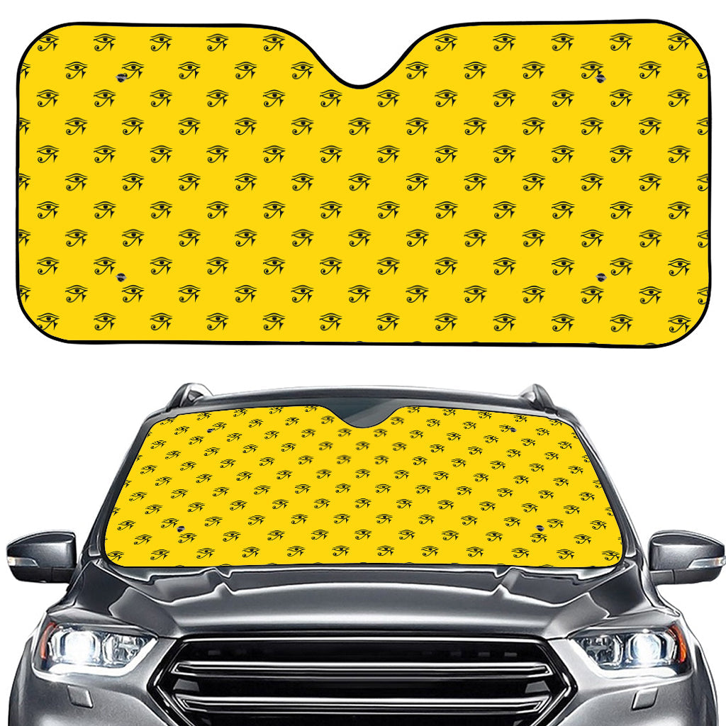Eye Of Horus Symbol Pattern Print Car Windshield Sun Shade