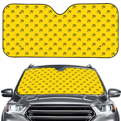 Eye Of Horus Symbol Pattern Print Car Windshield Sun Shade